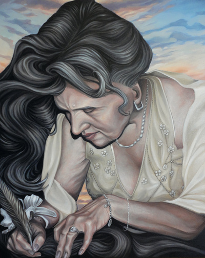 Yaya (2015), Jonathan Sardelis, Oil on canvas, 76 x 61 cm