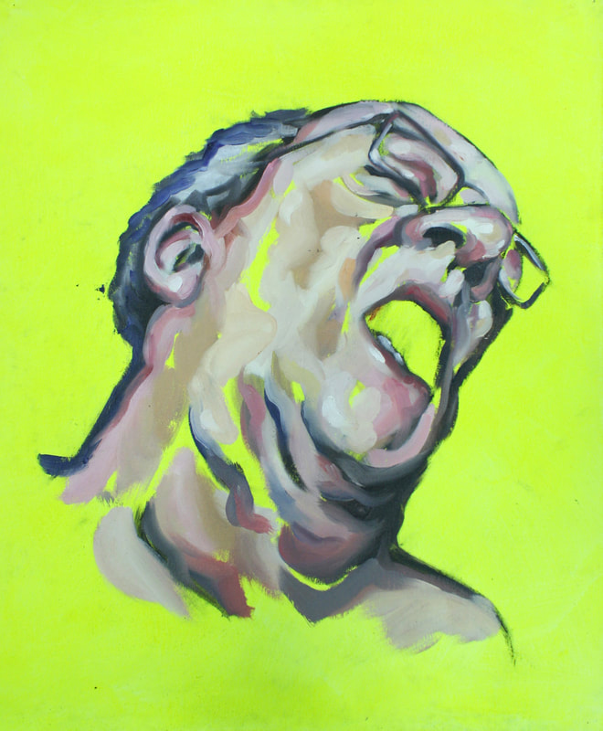 Accomplir le germe divin scellé dans notre chair #16 (2019), Jonathan Sardelis, oil and acrylic on canvas, 79,5 x 65 cm
