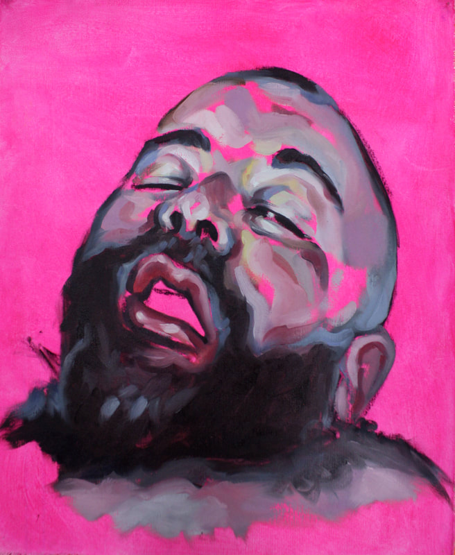 Accomplir le germe divin scellé dans notre chair #19 (2019), Jonathan Sardelis, oil and acrylic on canvas, 79,5 x 65 cm