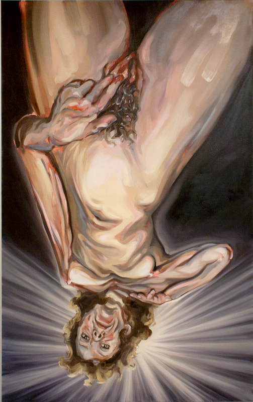 Le fondement de l'amour ( 2019), Jonathan Sardelis, oil on canvas, 193 x 122 cm
