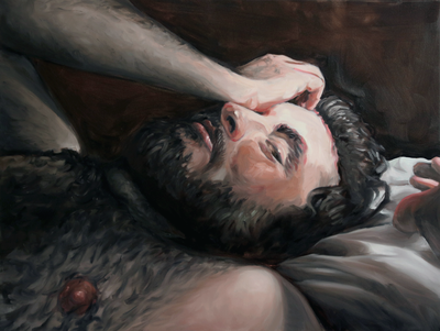 L'oeil (2017), Jonathan Sardelis, Oil on canvas, 91,5 x 122 cm